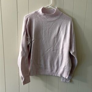 Time and Tru Purple Cowl Turtleneck Sweater Soft Knit Womens Large Pastel